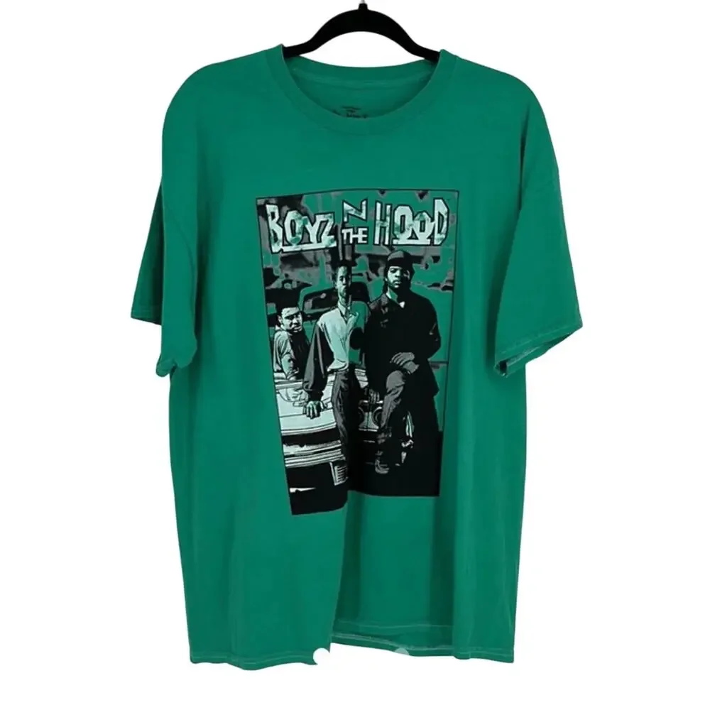 Boys N The Hood TShirt in Green Unisex SZ L - Picture 2 of 4